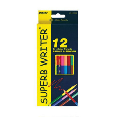 Creioane colorate bilaterale 12/24 culori Marco foto