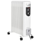 Cumpara ieftin Radiator ulei Teesa, 2500 W, 11 elementi, 3 moduri incalzire, termostat reglabil, maner transport