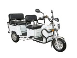 Triciclu electric Z-Tech ZT-31-A cu 2 locuri, motor 1500W, 72V 20Ah, autonomie max 60km, nu necesita permis de conducere - Alb