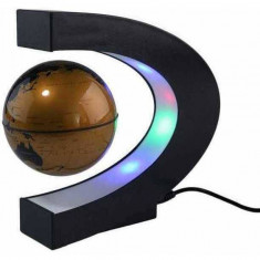 Glob pamantesc levitant in suport LED forma de semicerc Cosmolino MP12854 Gold foto