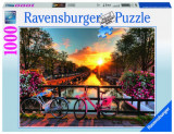 Cumpara ieftin PUZZLE BICICLETE IN AMSTERDAM, 1000 PIESE, Ravensburger