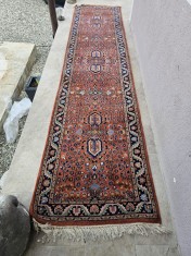 Covor vechi oriental Sarough 363 x 83 cm Sarugh tesut de mana