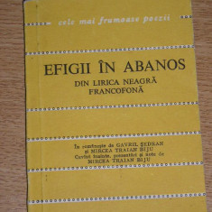myh 526s - EFIGII IN ABANOS - DIN LIRICA NEAGRA FRANCOFONA - ED 1978