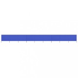 vidaXL Paravan anti-v&acirc;nt cu 9 panouri, azur, 1200 x 160 cm, textil