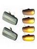 Set 2 Semnalizari LED Dinamice Aripa Fiat Scudo Ulysse, Sticla Clara, Canbus, Galben-Portocaliu