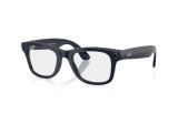 Ray-Ban Meta Wayfarer Gen 2 High Bridge Fit Shiny Cosmic Blue Clear Sapphire Transitions 53-22