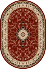 Covor Clasic Lotos 523 Oval - 100x200, Grena foto