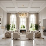 Candelabru din cristal ARBUS Regalis auriu, 80 cm, 10xE14