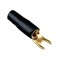 Papuc Terminal tip furca 20mm2 M4 aurit izolat negru ACV 30.4420-03
