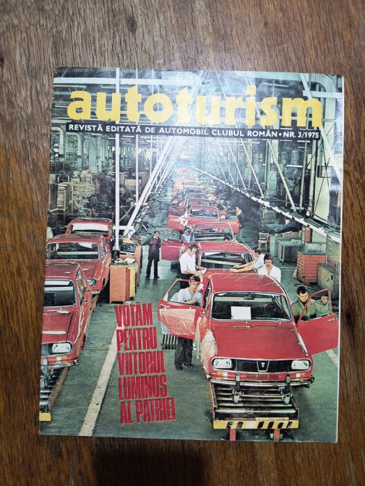 Revista Autoturism nr. 3 / 1975, coperta Dacia / CSP
