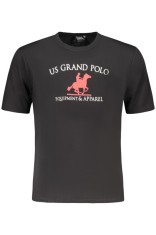 U.S. Grand POLO Tricou barbati cu imprimeu, din bumbac, negru (Marime: L) foto