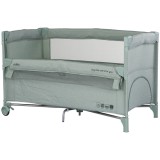 Cumpara ieftin Patut pliabil Chipolino Relax matcha linen cu laterala culisanta