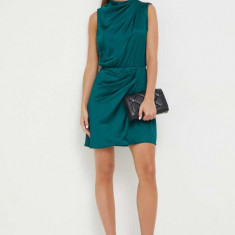 Abercrombie & Fitch rochie culoarea verde, mini, drept