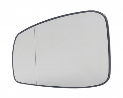 Geam oglinda Renault Laguna 3 (T), 10.2007-2015, partea Stanga, culoare sticla crom, sticla asferica, cu incalzire, 963660001R, 6039543E foto