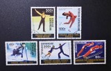 Republica Centrafricană 1976 C&acirc;știgători Olimpici de Iarnă Innsbruck Serie Completa 5v Ștampilat - A90