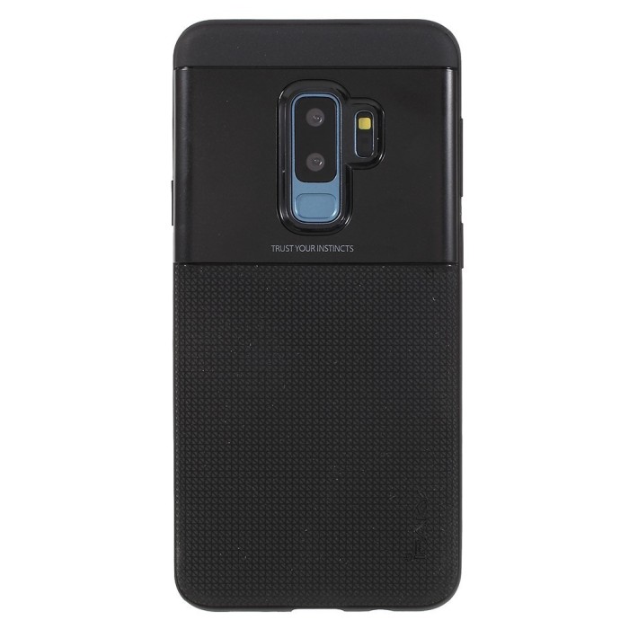 Husa samsung galaxy s9 ipaky elegant grid design tpu hybrid negru