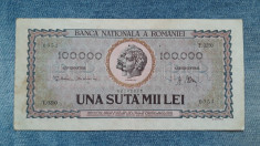 100000 lei 1947 , Romania 100.000 foto