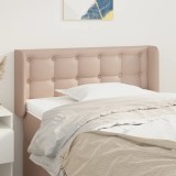 VidaXL Tăblie pat cu aripioare cappuccino 83x16x78/88 cm piele eco 3118845