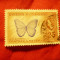Timbru British Honduras 1953 - Fluture , val. 25C stampilat