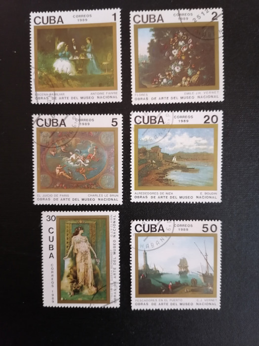 CUBA - PICTURI - (24020) - serie stampilata