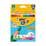Set creioane colorate triunghiulare Evolution Triangle Bic, P12