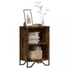 Gossi biblioteca, stejar fumuriu, 50x31x74,5 cm, lemn prelucrat