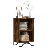 Gossi biblioteca, stejar fumuriu, 50x31x74,5 cm, lemn prelucrat