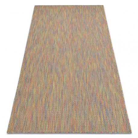 Modern FISY covor SISAL 20776 Zigzag, melanj curcubeu colorat, 140x190 cm