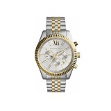 Michael Kors Lexington MK8344 Ceas Bărbătesc Cronograf 45mm Brățară Bicolor din Oțel Inoxidabil