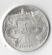 Medalie ROMA, Papa Paul II, bronz argintat, 34 mm foto