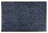 Covoras de intrare MagicHome antiderapant 60x90 cm, negru/albastru