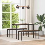 vidaXL bancă Stejar fumuriu 110 x 35 x 45 cm Lemn compozit 892598