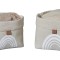 Set 2 Cosuri de depozitare LOVE IT STORE IT, Pliabile, Bej - RESIGILAT