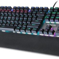 Tastatura Gaming iBox Aurora K-3, Mecanica, Iluminata, USB (Negru/Argintiu)