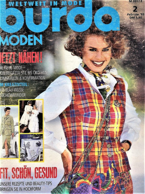 Burda revista de moda 2/1993 (croitorie) foto