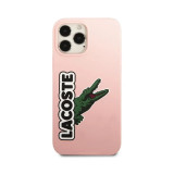 Cumpara ieftin Husa Cover Lacoste Silicon Glossy Printing Logo iPhone 13 Pro Roz