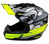 Cumpara ieftin Casca ATV / Enduro SNON XL (gri+verde)