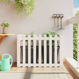 VidaXL Pat &icirc;nălțat grădină design gard alb 100x50x70cm lemn pin tratat