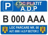 Indicator pentru loc de parcare platit