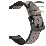 Curea piele, compatibila Huawei Watch Fit 2, cu adaptor dedicat, Gray Dove