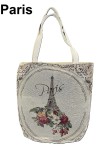 O geanta de dama din mai multe variante numerotate, textile, handmade, numite dupa orase Paris, Cracovia, Roma, Atena