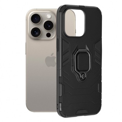 Husa pentru Apple iPhone 15 Pro Max, Techsuit, Shield, Neagra foto