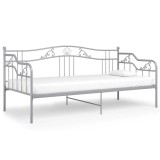 Cumpara ieftin Cadru pat canapea, gri, 90x200 cm, metal