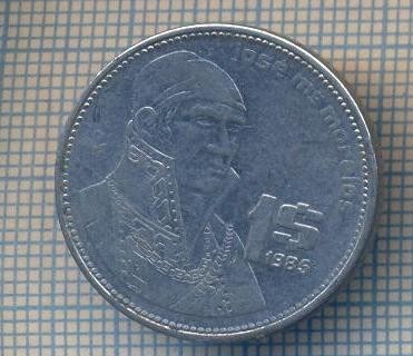 AX 1124 MONEDA - MEXIC - 1 PESO -ANUL 1985 -STAREA CARE SE VEDE foto
