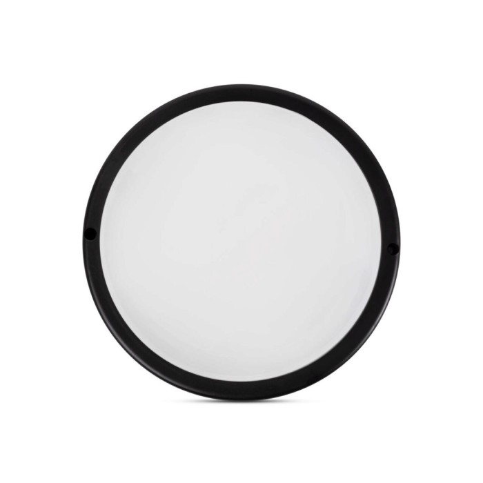 Bat LED rotund 18W 6400K 100lm/W IP65, negru, Novelite