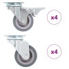 Gossi roti pivotante, 8 buc., 50 mm