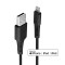 CABLU alimentare si date Lindy pt.smartphone Lightning (T) la USB 2.0 (T), 1 m, PVC, negru, &amp;quot;LY-31320&amp;quot; (timbru verde 0.08 lei)