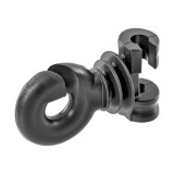 Izolator Suplimentar Stalp Metalic Otel Rotund &Oslash;8mm, Compatibil Fire 6mm, Banda 10mm, 25 Buc