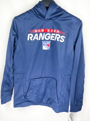 New York Rangers hanorac cu glugă pentru copii Authentic Pro Hood Po Hoodie - Dětsk&amp;eacute; M (10 - 12 let) foto