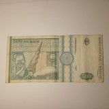 Di.198. Bancnota 500 lei 1992 uzata Profil lateral, filigram gros